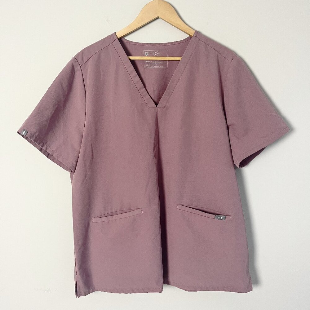 2/$30 Figs Technical Collection Mauve Catarina Top